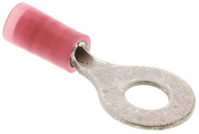 Zacisk oczkowy rozmiar przewodu 1mm² Ø , M5 (#10) izolowany średnica wew 5.39mm Molex