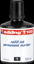 4-T100001 Refill ink, permanent marker, T 100, black