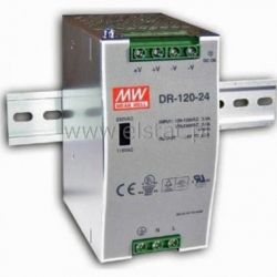 Zasilacz impuslowy, szyna DIN ( 24V 5A ) MEAN WE