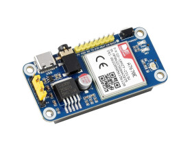 Waveshare A7670E LTE Cat-1 HAT for Raspberry Pi, Multi Band, 2G GSM / GPRS, LBS, for Europe, Southeast Asia, West Asia, Africa,