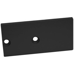 Barthelme 62399536_9005 BARdolino Muro End Cap Set Black 2 Pieces Aluminium