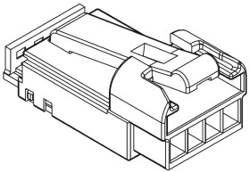 Obudowa złącza 3-pinowe -rzędowe raster: 2.54mm Molex Żeński Montaż na kablu H-DAC 64 Złącze H-DAC 64