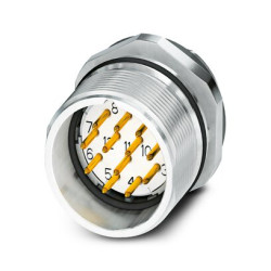 Złącze wielostykowe przemysłowe 16-pinowe M23 Montaż przedni Wtyczka Phoenix Contact