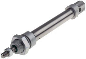 Siłownik pneumatyczny z tłoczyskiem skok: 50mm RS PRO Ø 12mm dwustronnego działania Action Bufor M5