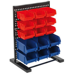 Sealey TPS1569 Bin Storage System Bench Mounting 15 Bins