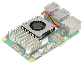 Radiator with Active Fan for Raspberry Pi 5 - Cooling Kit