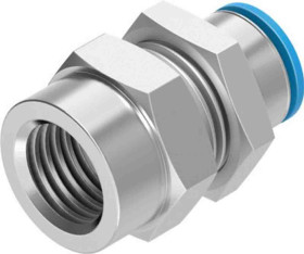 Złączka pneumatyczna G 1/8 żeńskie Wciskane 6 mm Festo Adapter grodziowy G 1/8 żeńskie