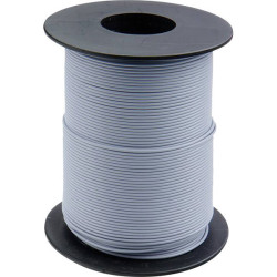 Donau 119-19 Strand Wire 1x0.14mm&#xB2; Grey 100m Plastic Insulated