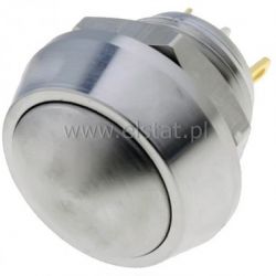 Przycisk GQ12B-10J/N chwil. lutowany niklowany NO