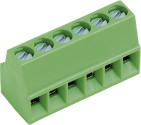 Zacisk śrubowy AKZ692/2-2.54-V, do lutowania, 2,54 mm, 2 pin, zielony