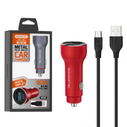 LAD.SAM.5A CZERW.MIERNIK+KABEL USB C