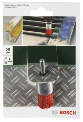 Szczotka pędzlowa do wiertarek – drut nylonowy z korundowym materiałem ściernym K80, 25 mm Bosch Accessories N/A N/A Ø t