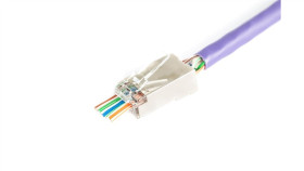 Wtyk Rj45 (8P8c) Przelotowy Kat.6 Ekranowany Awg 26-24 /Woreczek Zawiera...