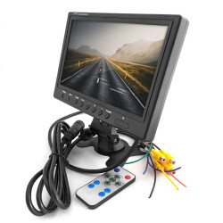 Monitor LCD-TFT 9" do kamer 4-kanały, cofania 12V 24V samochodowy