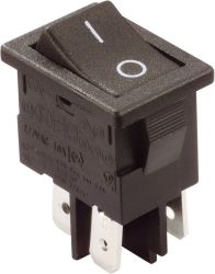 Przełącznik kołyskowy Arcolectric (Bulgin Ltd.) H8550VBACA, 250 V/AC, 10 A, 2 x wył/wł, zatrzask, 1 szt.
