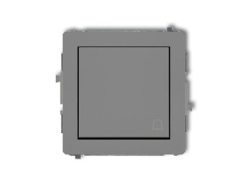 DECO Wyłącznik zwierny przycisk szary mat 27DWP-4 KARLIK