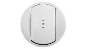 Celiane Klawisz Łącznika Krzyżowego Podświetlanego Biały 068007