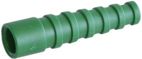 Cable grommet, cable Ø 4.6 to 5.4 mm, RG-58C/U, 0.6/2.8-4.7, L 44.5 mm, plastic, green, 100001227