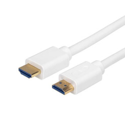 Kabel HDMI-HDMI 2.0 4K High Speed 2m biały Montis MT166-2