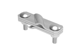 Złącze krzyżowe skośne pręt-pręt 3-elem. stal nierdzewna 116.4 NI 11600405