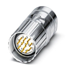 Złącze wielostykowe przemysłowe 12-pinowe M23 Montaż na kablu Wtyczka Phoenix Contact