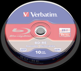 43694 Verbatim Blu-ray disc rewritable 25 GB, set of ten