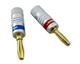 LAW42 wtyk bananowy montowany na przewód DIGITAL; czerwony