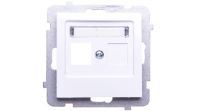 As Obudowa Gniazda Teleinformatycznego Pojedynczego Biała Gpk-1G/P/00