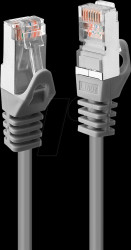47241 Patch cable, F/UTP, Cat.6, 0,5 m, grey