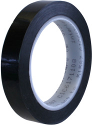 Electronics adhesive tape, 19 x 0.056 mm, polyester, black, 66 m, 51587F04 19MM/66M