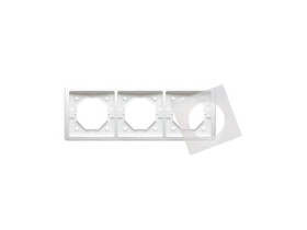 SIMON BASIC STANDARD Ramka 3 potrójna uniwersalna z kompletem uszczelek IP44 biała BMR3B/11 KONTAKT SIMON