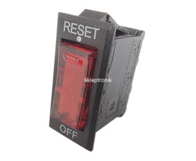 Bezpiecznik bimetaliczny GZ-001 5A/250V kontrolka