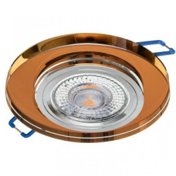 Oprawa szklana GLASSO-O-A okrągła amber 90x8 halogenowa wpuszczana premiumled