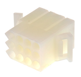 Obudowa złącza 12-pinowe 3-rzędowe raster: 5.03mm Molex Żeński Montaż na panelu STANDARD .093" Zacisk zagniatany 1189,