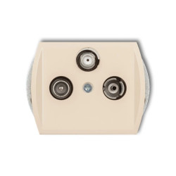 TREND Gniazdo antenowe RTV-SAT końcowe 1,5dB beżowy 1GS