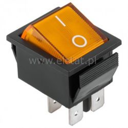 Przeł. kołys. ON-OFF stabilny 4p podśw. 230V