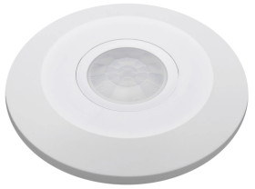 Czujnik ruchu PIR sufitowy ultra płaski LED 360stopni biały 230V