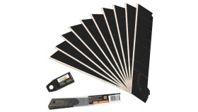 Ostrze Łamane Czarne 18Mm Stal Sk5 - 10 Sztuk Schmith