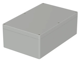 PC enclosure, (L x W x H) 250 x 160 x 90 mm, light gray (RAL 7035), IP65, 02240000