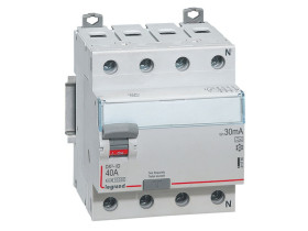Wyłącznik różnicowoprądowy 4P 40A 30mA typ A P304 serii DX3 411760 LEGRAND