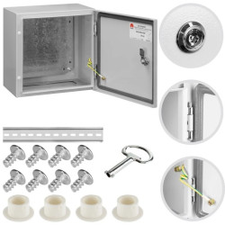 Obudowa hermetyczna rozdzielnia metalowa z płytą montażową 300x300x200 IP65 natynkowa NEKU