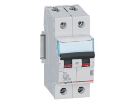 Wyłącznik nadprądowy C 20A 2P 6kA S 302 TX3 403529 LEGRAND