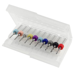 Zestaw 10 wierteł 1.1-2.0mm