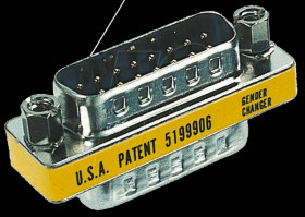 Gender changer, adapter, 2x 15-pin. D-Sub ST