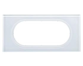 CELIANE Ramka pojedyncza /4/5modułów/ szkło kaolin 069315