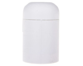 Oprawka izolacyjna FOBOS E14 z płaszczem gładkim biała OTE14-03/0/T