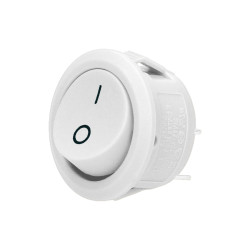 Łącznik kołyskowy okrągły. biały OR-AE-13180/W