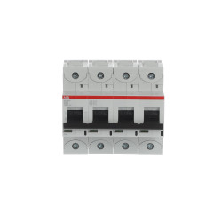 Wyłącznik nadprądowy MCB, 4-biegunowy, 63A, 1500V, na szynę DIN, ABB S804PV-SD63, S800PV