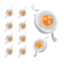 Dioda Led 1W x10szt Białe Full Spectrum 400-840nm Wzrostu Doświetlania Roślin