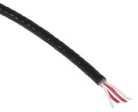 Przewód termoparowy RTD Ekranowany, -75 → +260 C., dł. 50m, izolacja: Teflon PFA, 7-żyłowy, RS PRO